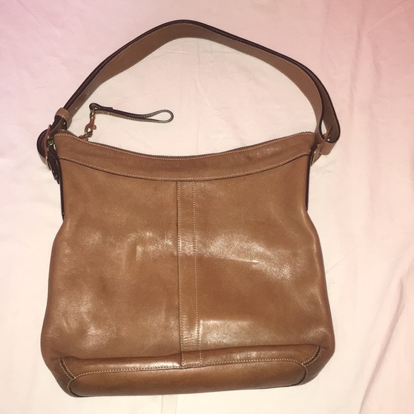 Vintage Coach 9325 Brown Leather Hobo Shoulder Bag Purse Adjustable Strap - Picture 5 of 13
